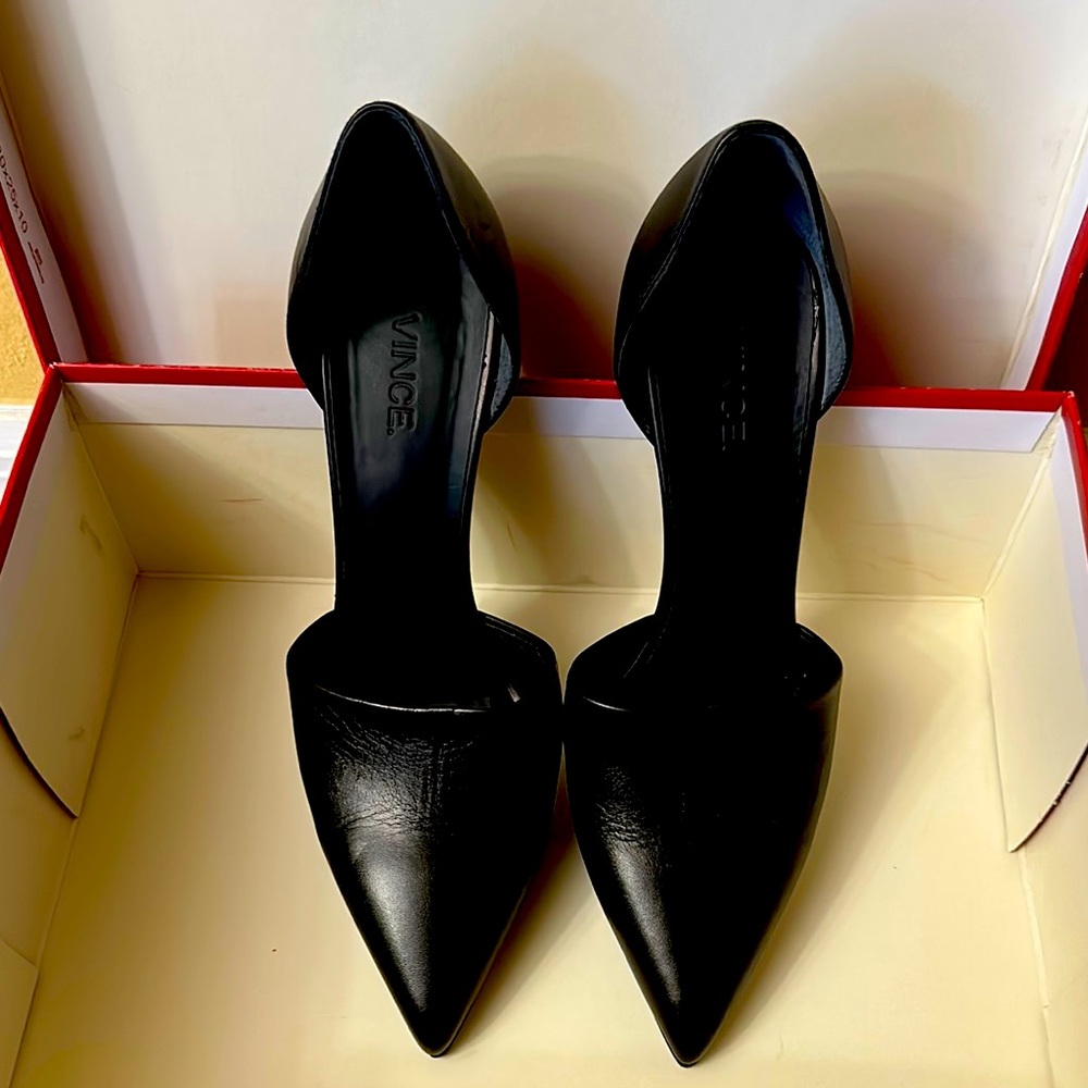 Vince Women's Black Leather Shoes